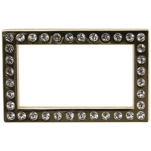 Gold & Silver Rectangle Frame Pin