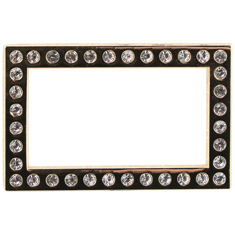 Gold & Silver Rectangle Frame Pin