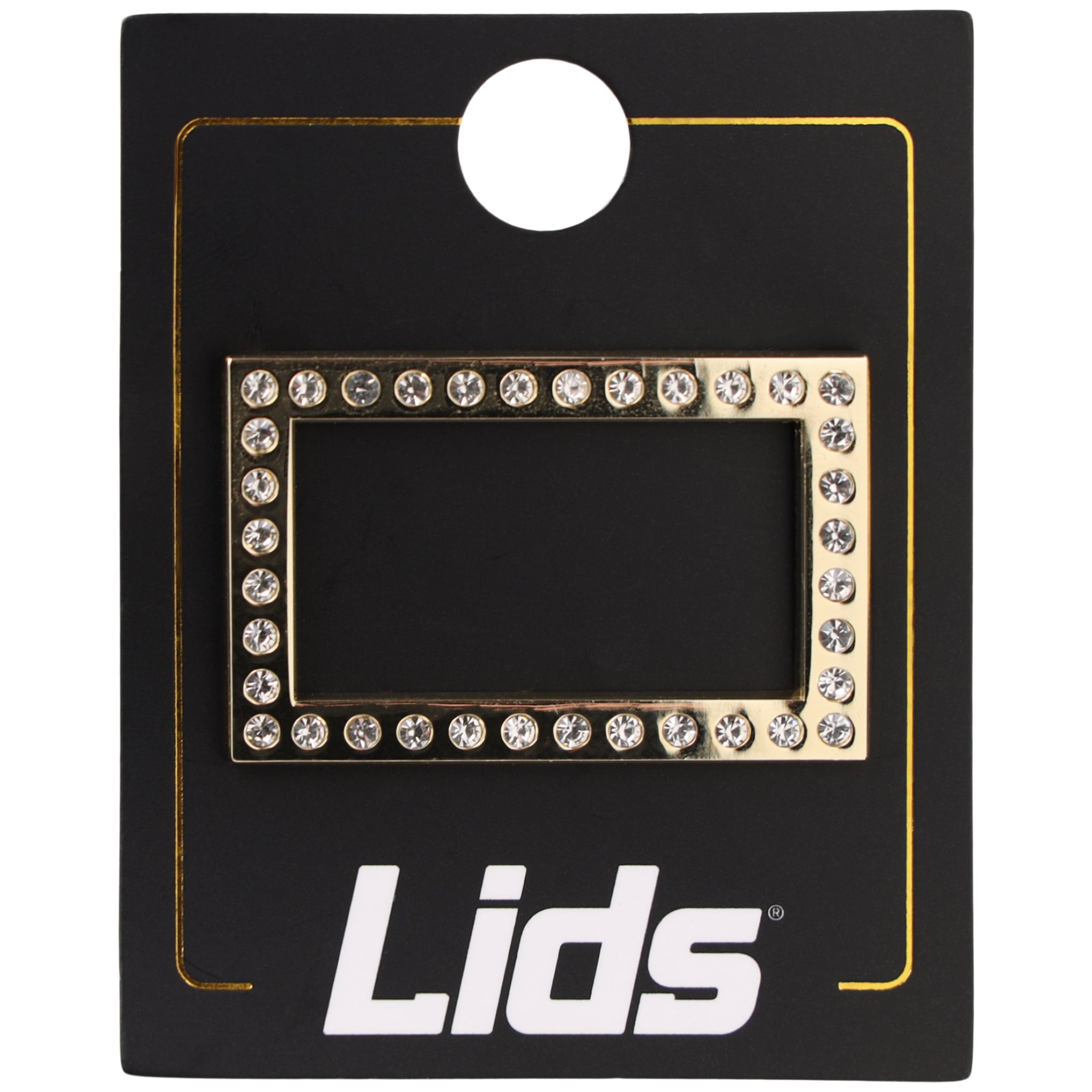 Gold & Silver Rectangle Frame Pin