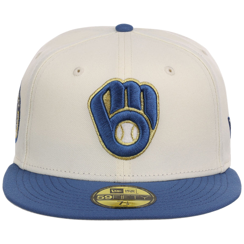 Milwaukee Brewers MLB Chrome Indigo 59FIFTY