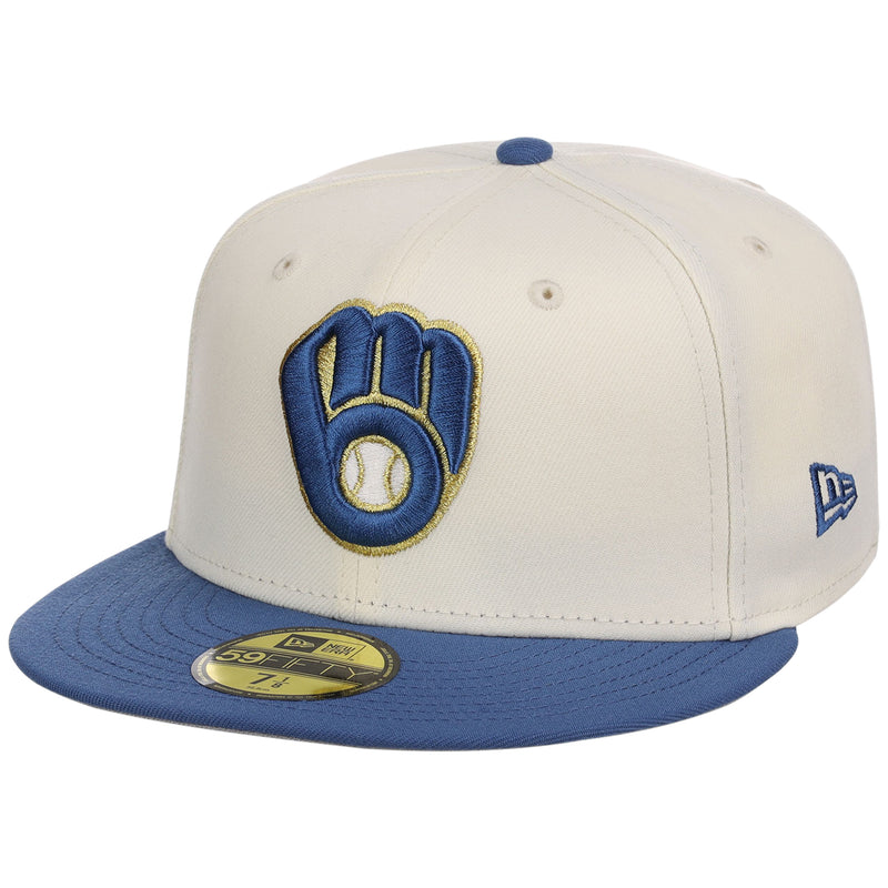 Milwaukee Brewers MLB Chrome Indigo 59FIFTY