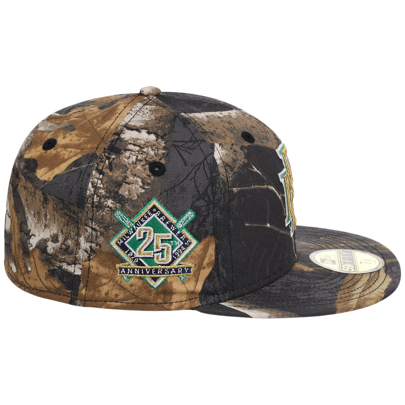 Milwaukee Brewers MLB Black Realtree New Era 59FIFTY