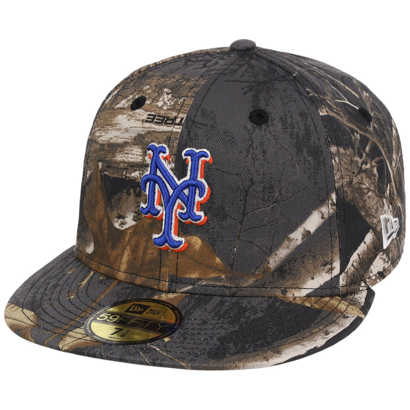 New York Mets MLB Black Realtree New Era 59FIFTY