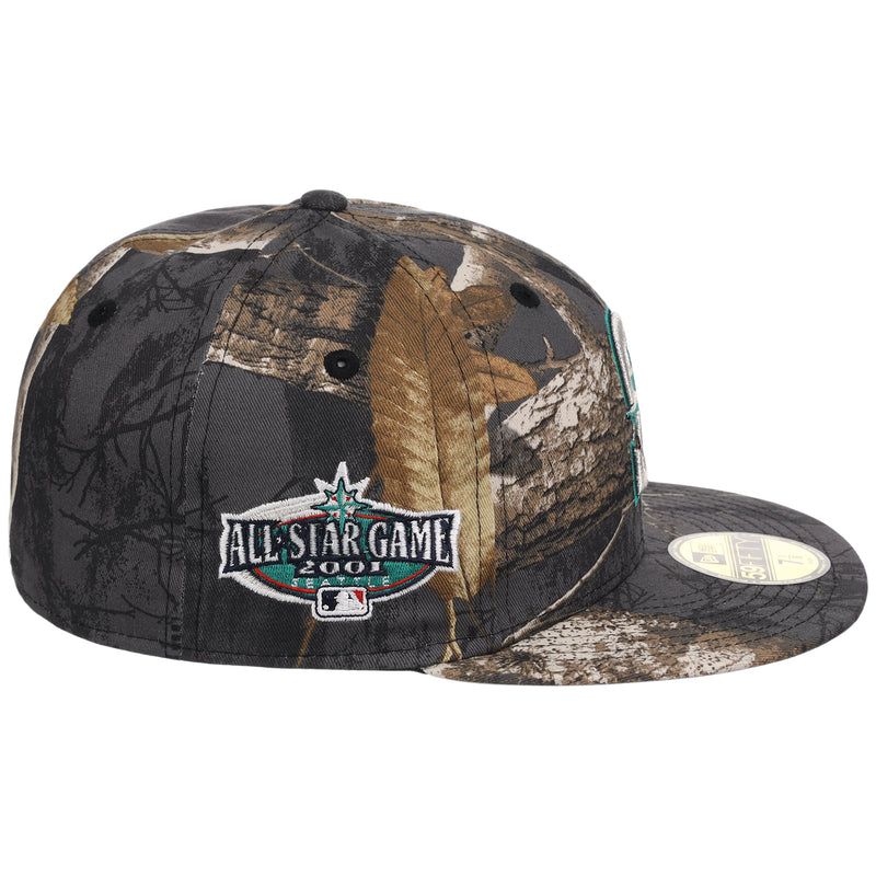 Seattle Mariners MLB Black Realtree New Era 59FIFTY