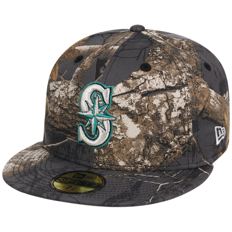 Seattle Mariners MLB Black Realtree New Era 59FIFTY