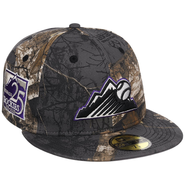 Colorado Rockies MLB Black Realtree New Era 59FIFTY