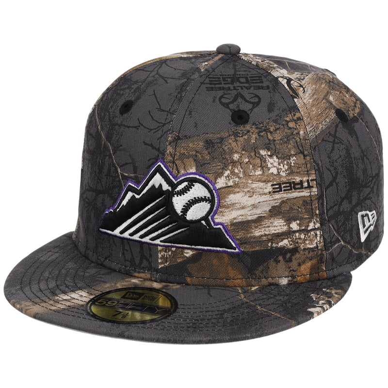 Colorado Rockies MLB Black Realtree New Era 59FIFTY