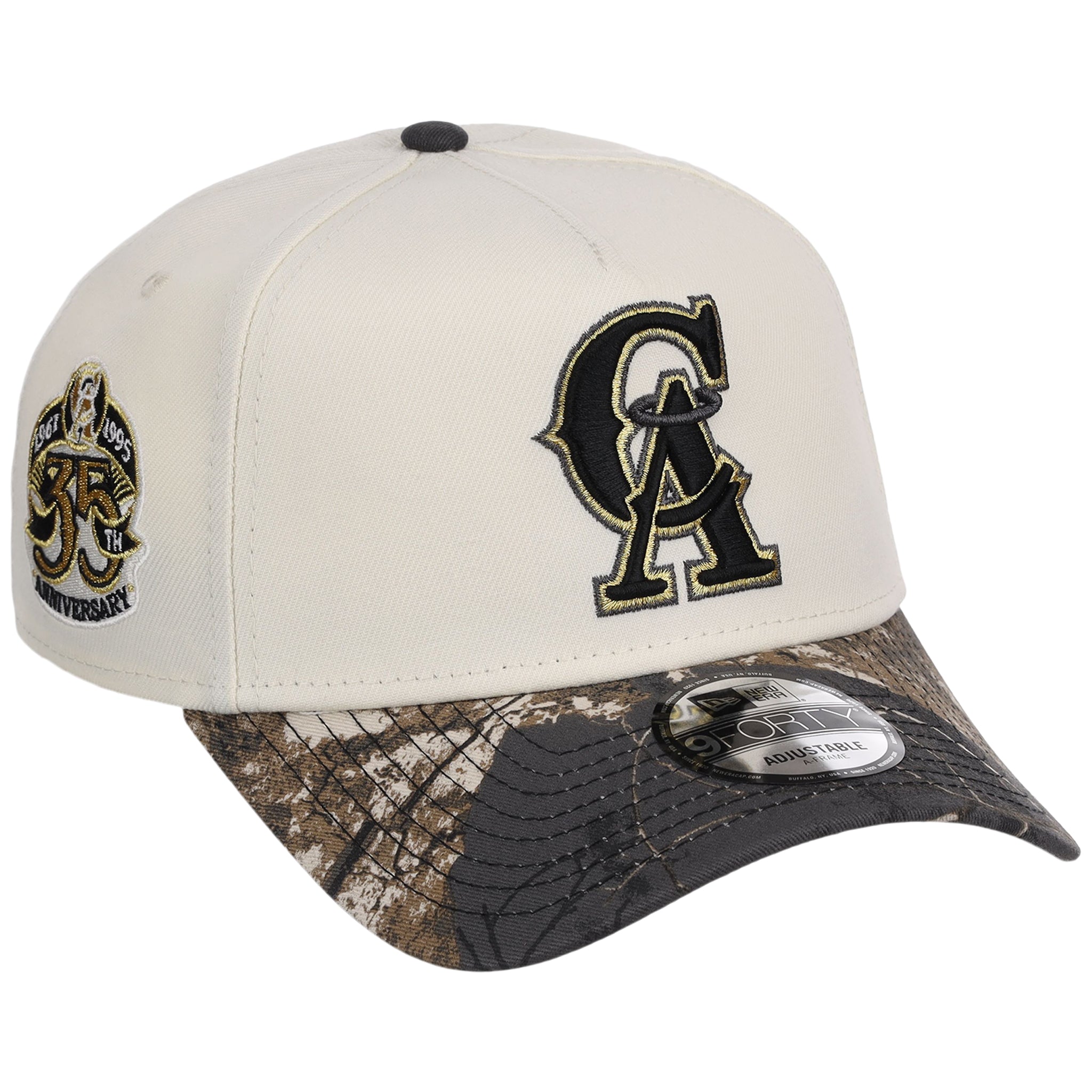 Anaheim Angels MLB Black Realtree Chrome New Era 9FORTY