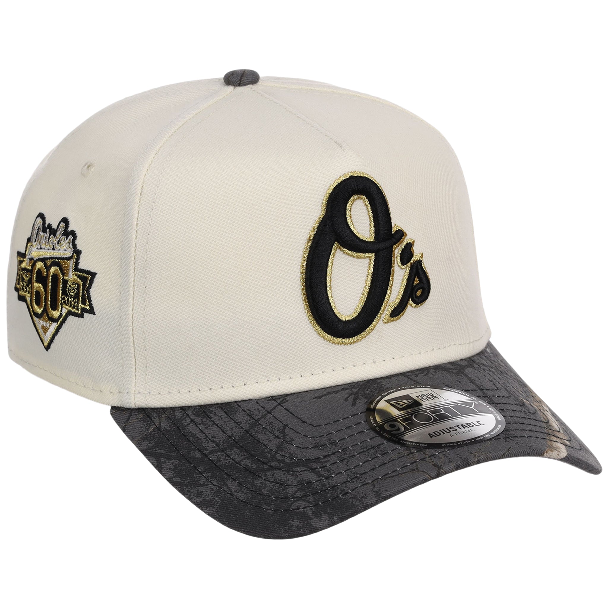 Baltimore Orioles MLB Black Realtree Chrome New Era 9FORTY
