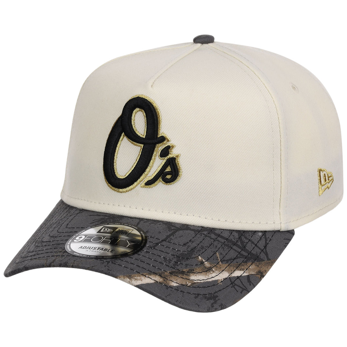 Baltimore Orioles MLB Black Realtree Chrome New Era 9FORTY