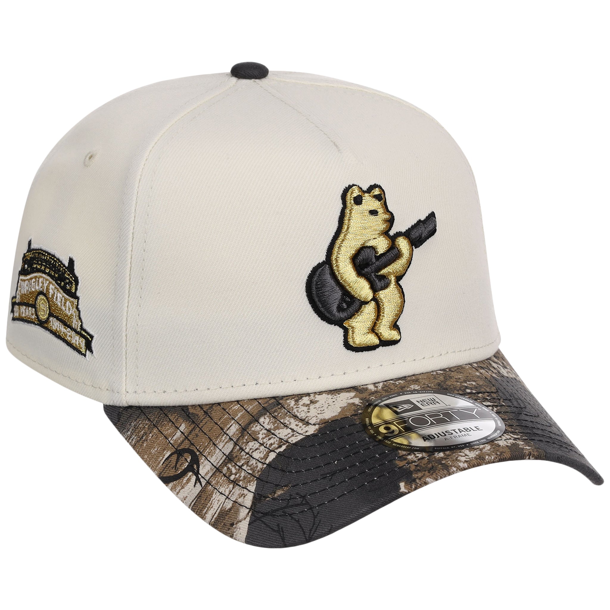 Chicago Cubs MLB Black Realtree Chrome New Era 9FORTY