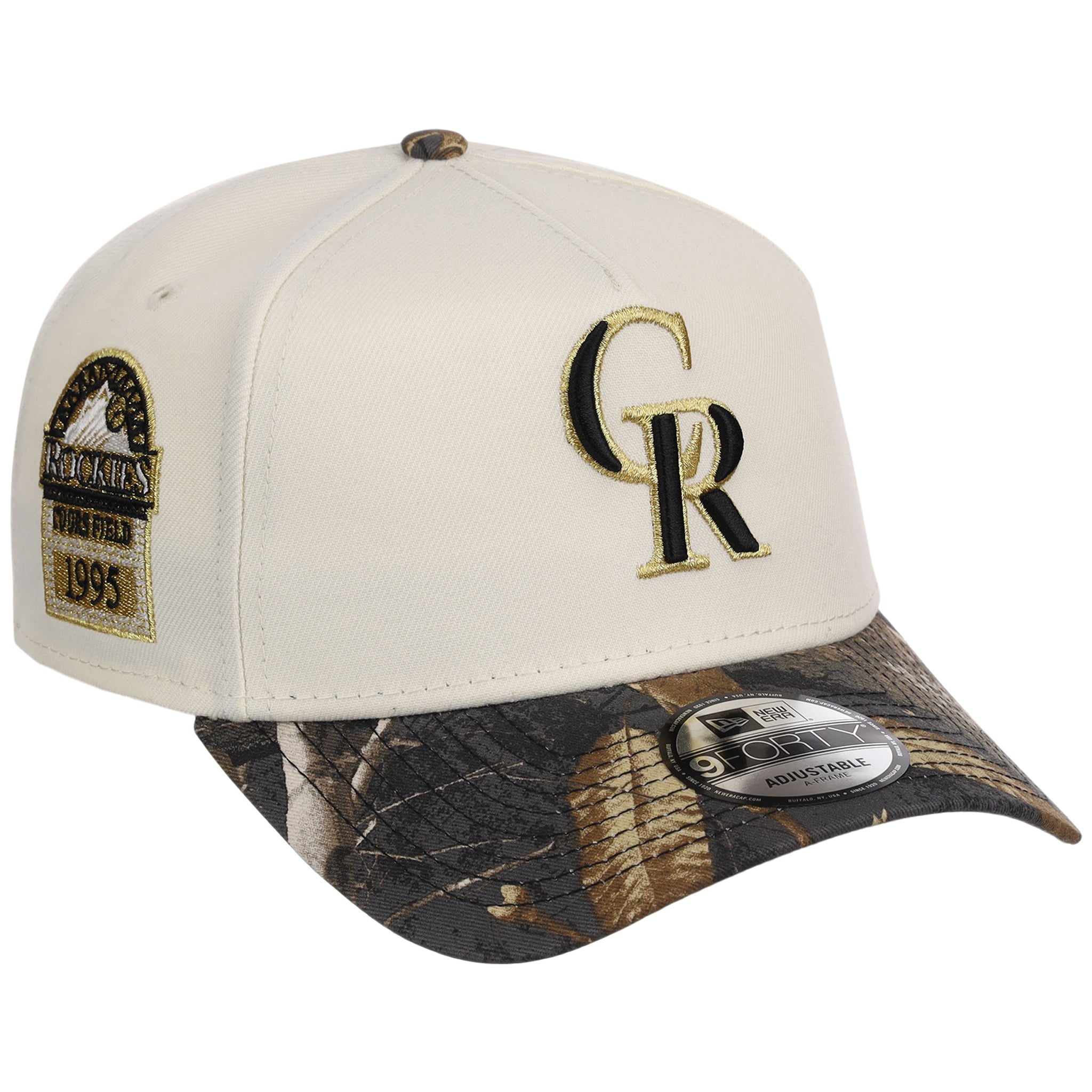 Colorado Rockies MLB Black Realtree Chrome New Era 9FORTY