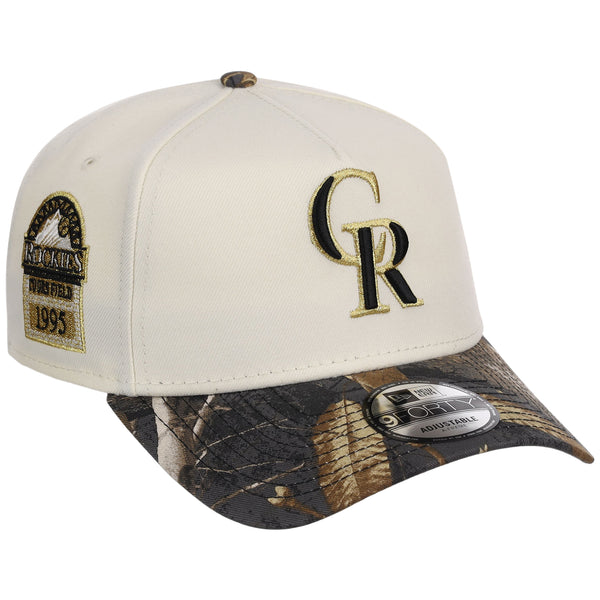 Colorado Rockies MLB Black Realtree Chrome New Era 9FORTY
