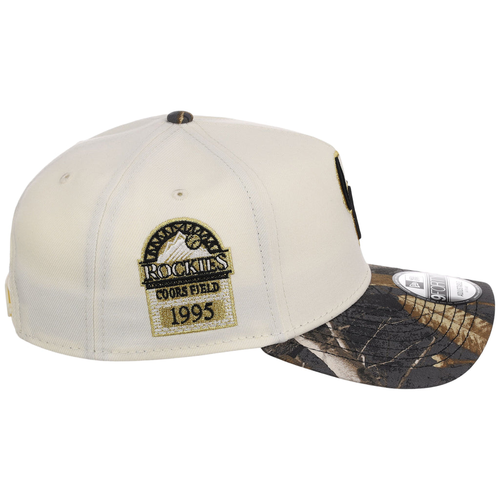Colorado Rockies MLB Black Realtree Chrome New Era 9FORTY