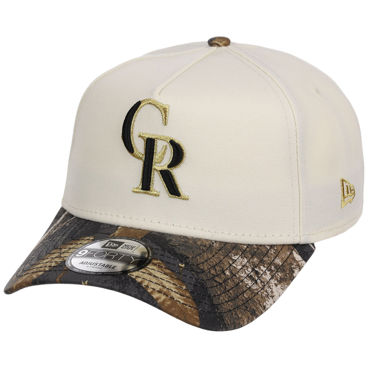 Colorado Rockies MLB Black Realtree Chrome New Era 9FORTY