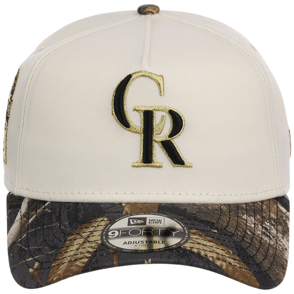 Colorado Rockies MLB Black Realtree Chrome New Era 9FORTY