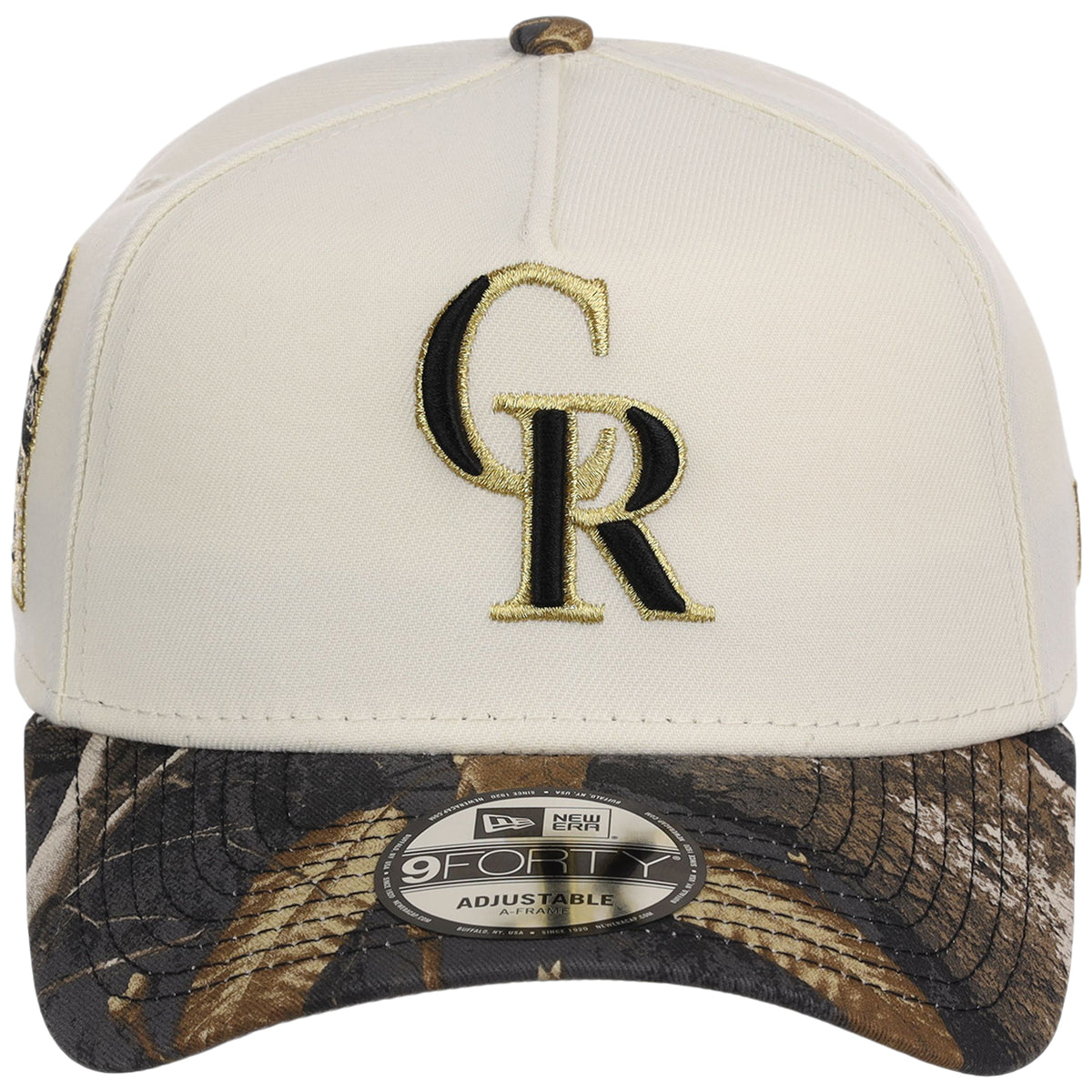 Colorado Rockies MLB Black Realtree Chrome New Era 9FORTY