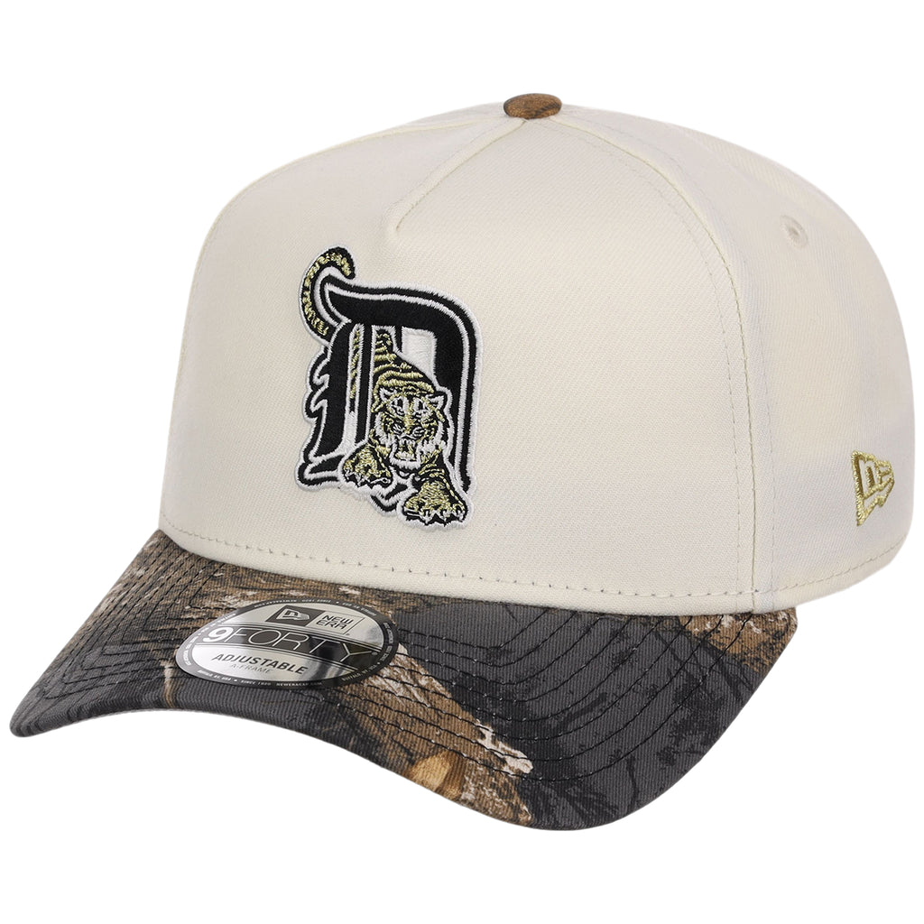 Detroit Tigers MLB Black Realtree Chrome New Era 9FORTY