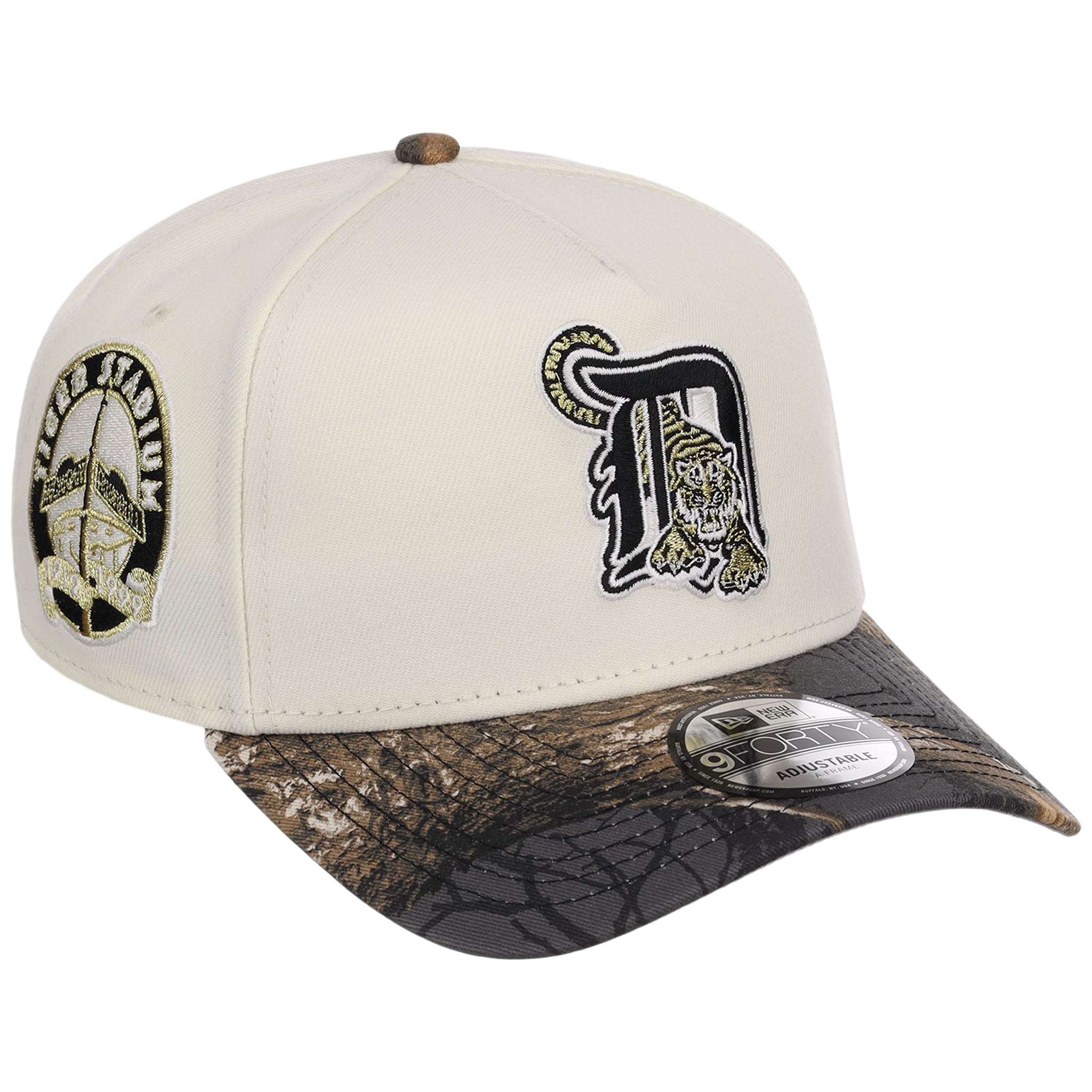 Detroit Tigers MLB Black Realtree Chrome New Era 9FORTY