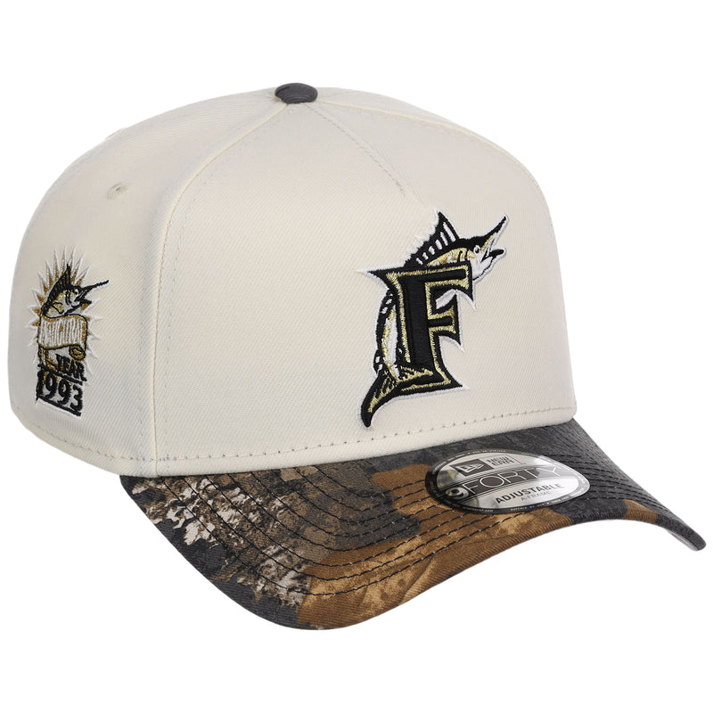 Florida Marlins MLB Black Realtree Chrome New Era 9FORTY