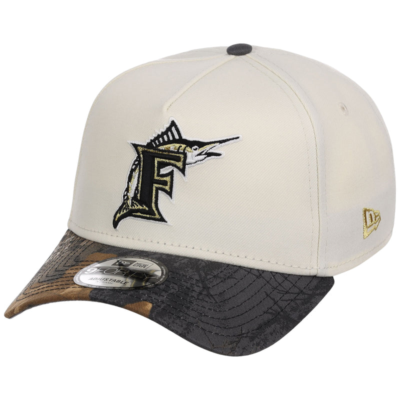 Florida Marlins MLB Black Realtree Chrome New Era 9FORTY