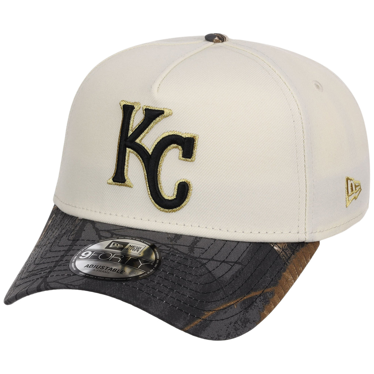 Kansas City Royals MLB Black Realtree Chrome New Era 9FORTY