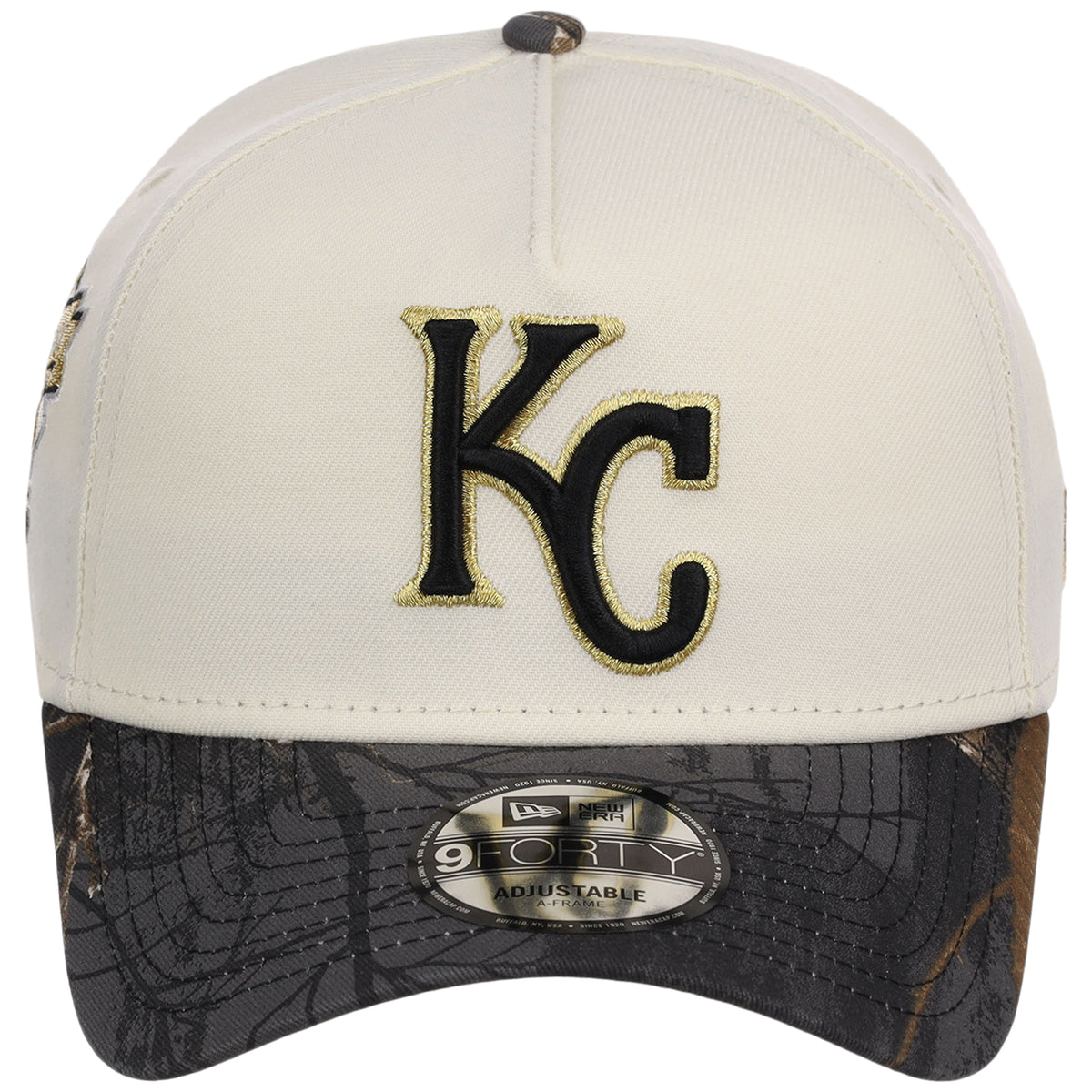 Kansas City Royals MLB Black Realtree Chrome New Era 9FORTY
