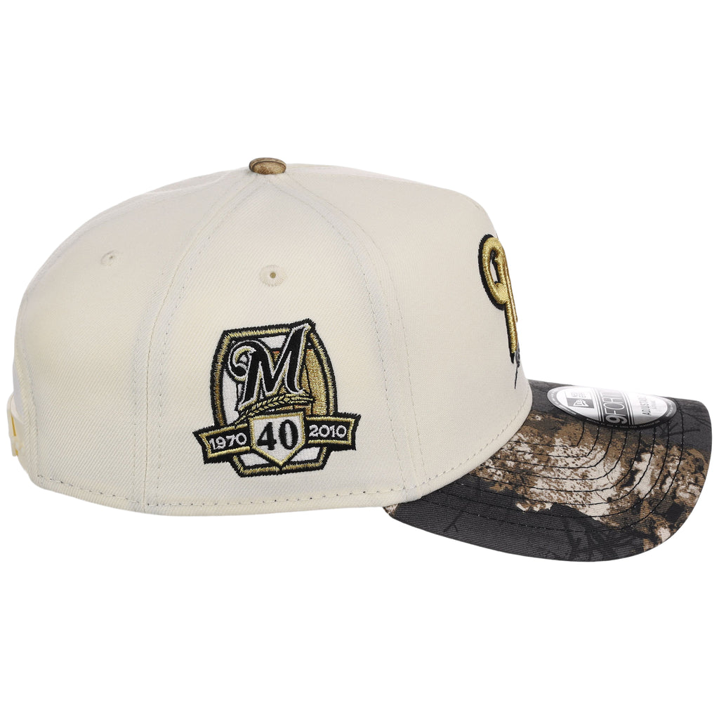 Milwaukee Brewers MLB Black Realtree Chrome New Era 9FORTY