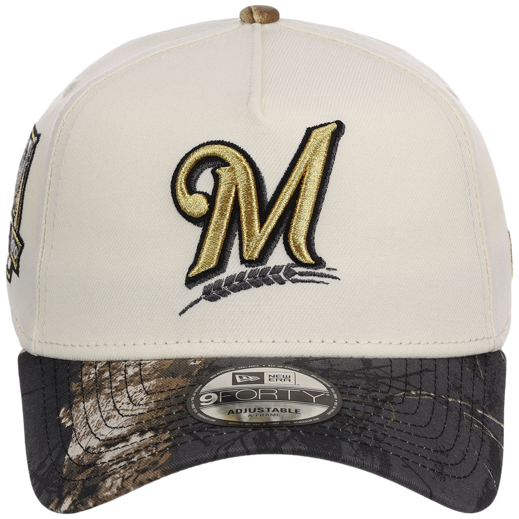 Milwaukee Brewers MLB Black Realtree Chrome New Era 9FORTY