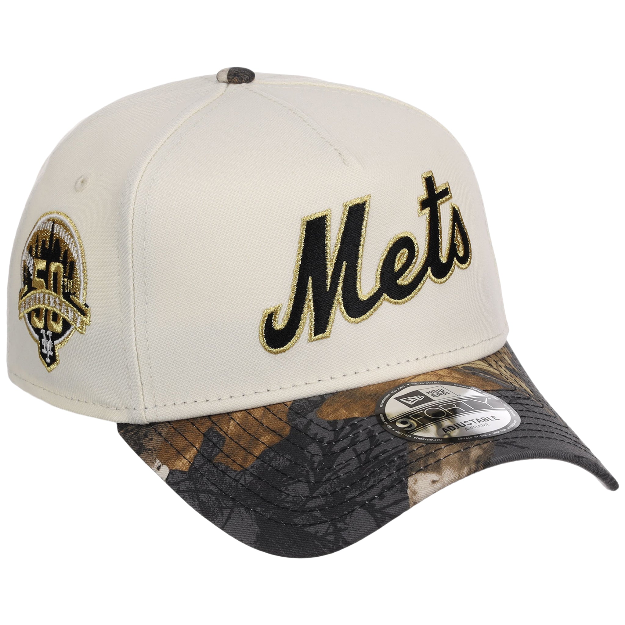 New York Mets MLB Black Realtree Chrome New Era 9FORTY