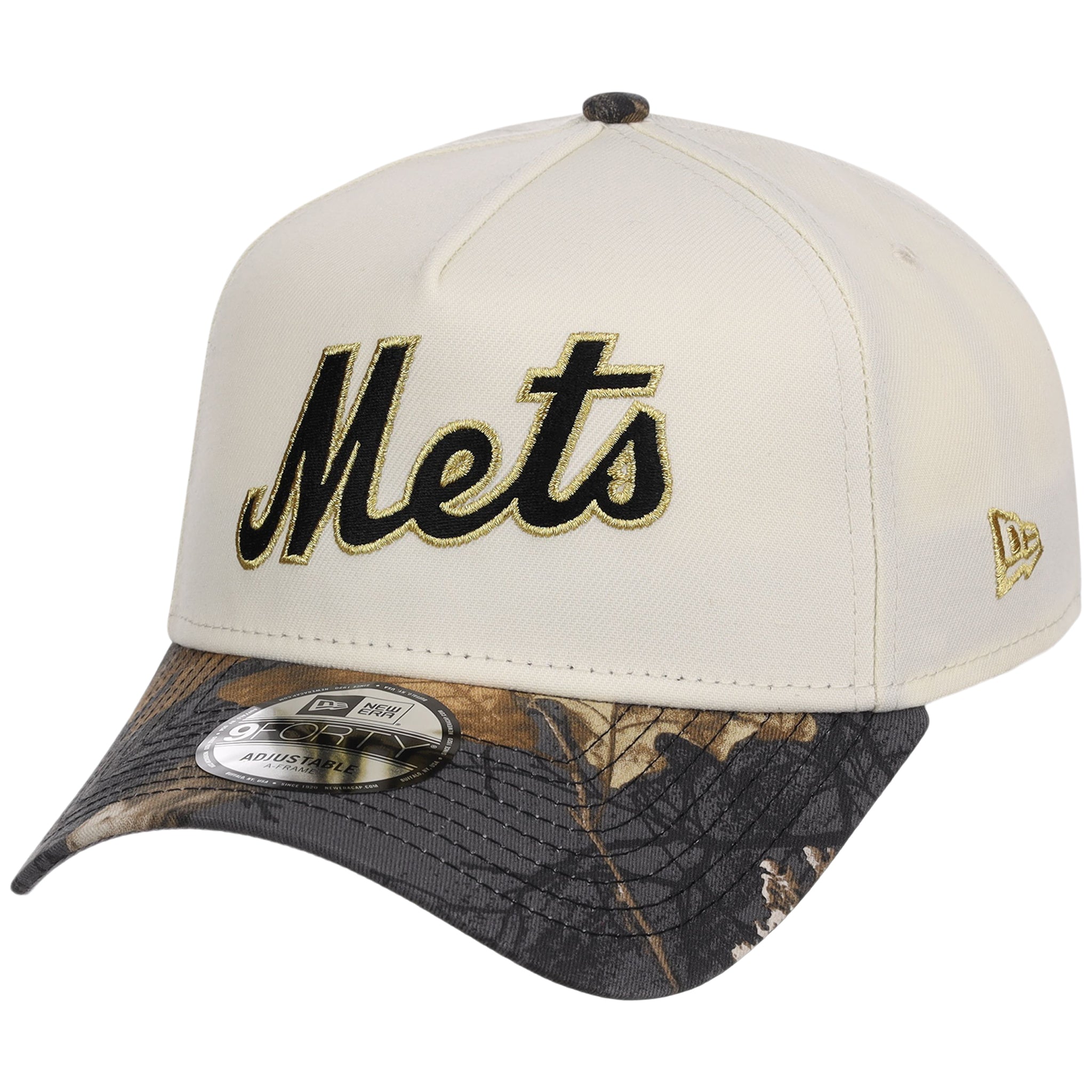 New York Mets MLB Black Realtree Chrome New Era 9FORTY