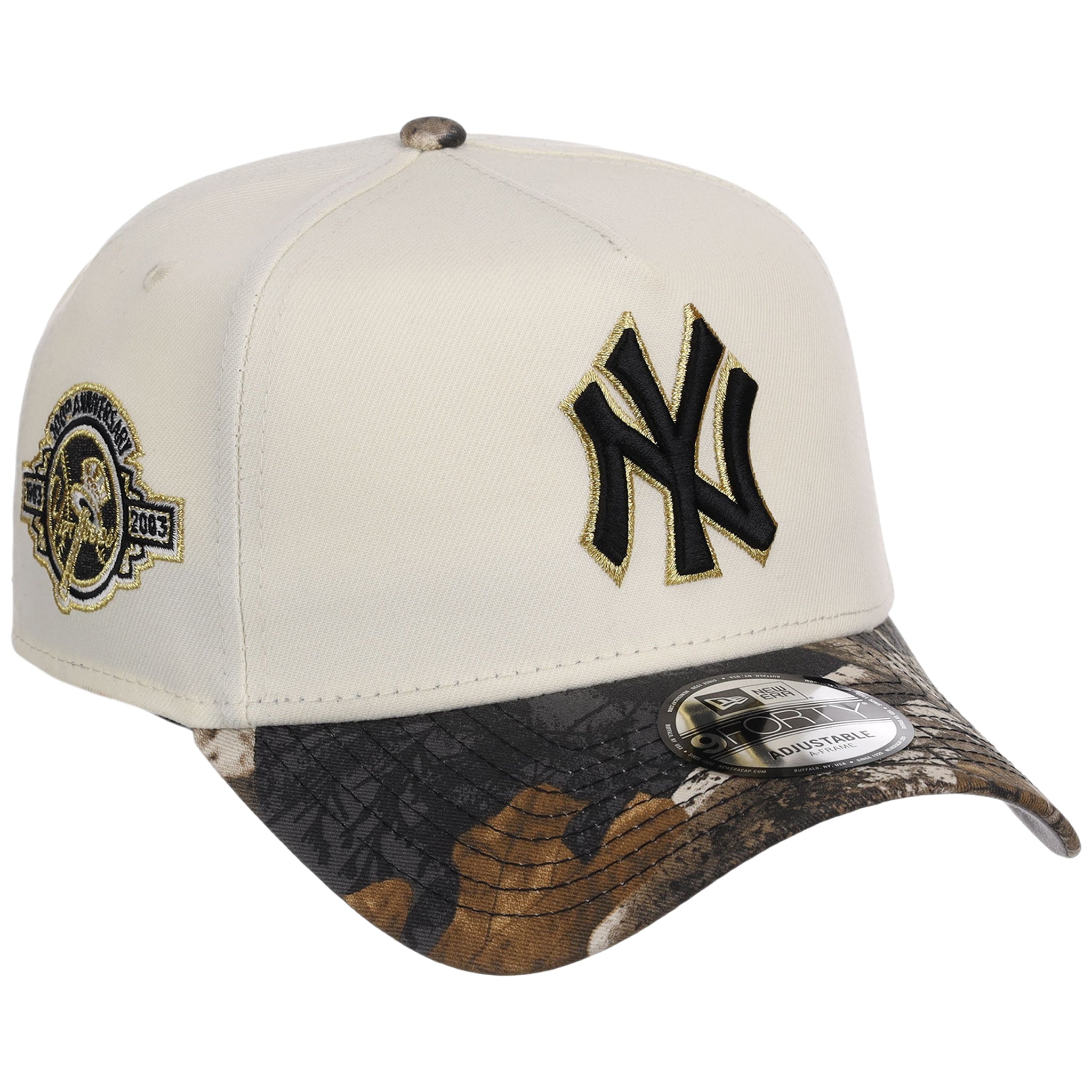 New York Yankees MLB Black Realtree Chrome New Era 9FORTY