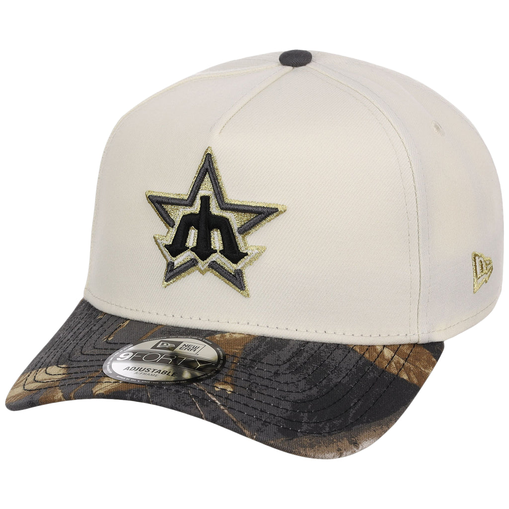 Seattle Mariners MLB Black Realtree Chrome New Era 9FORTY