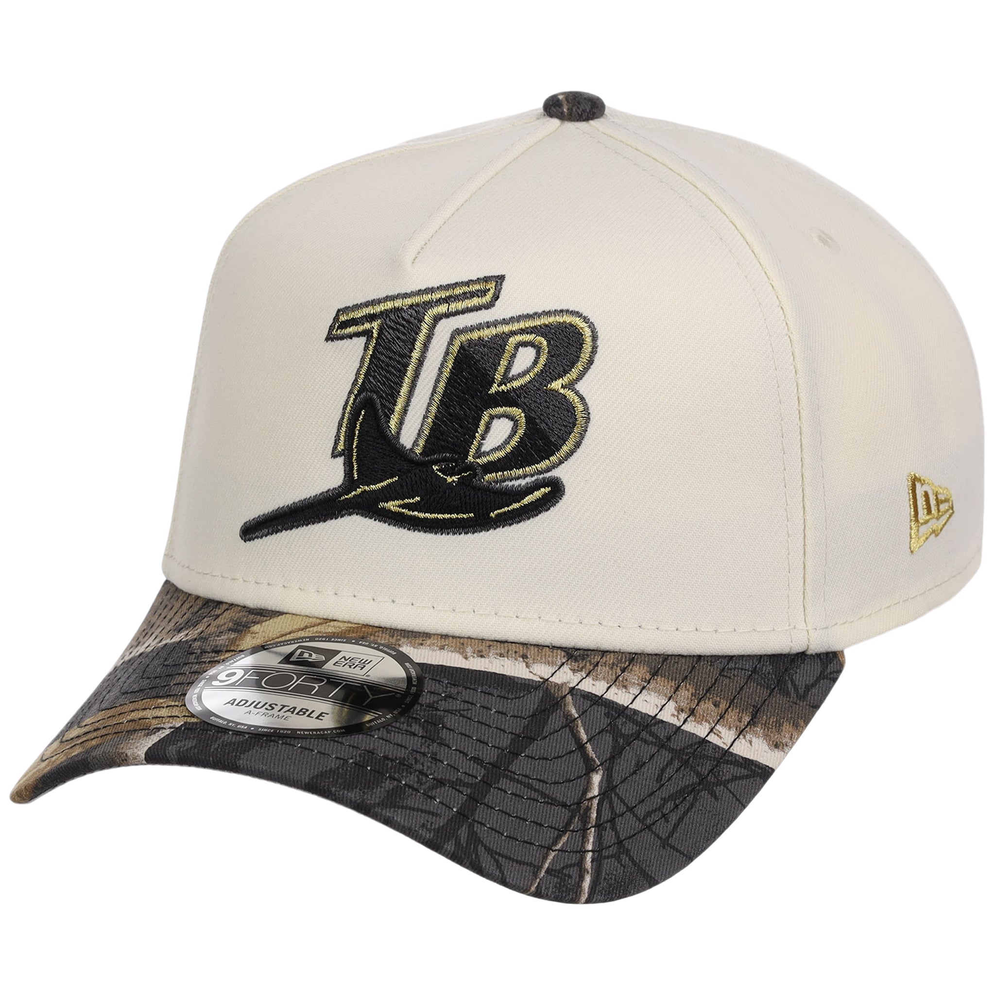 Tampa Bay Rays MLB Black Realtree Chrome New Era 9FORTY