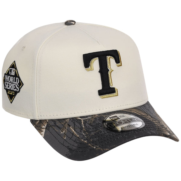 Texas Rangers MLB Black Realtree Chrome New Era 9FORTY