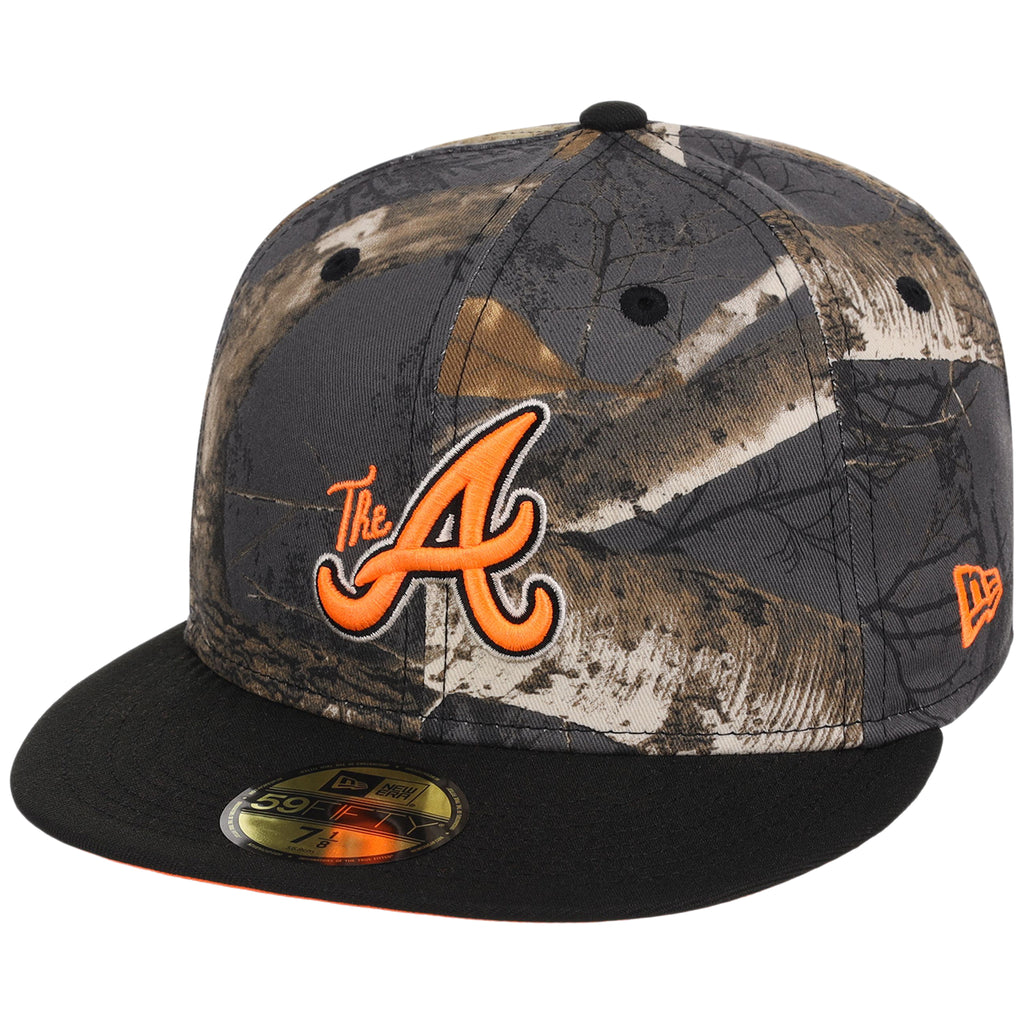 Atlanta Braves MLB Black Realtree 'Flame' New Era 59FIFTY