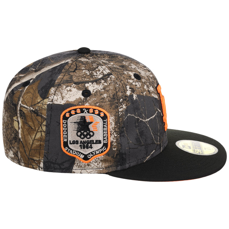 Los Angeles Dodgers MLB Black Realtree 'Flame' New Era 59FIFTY