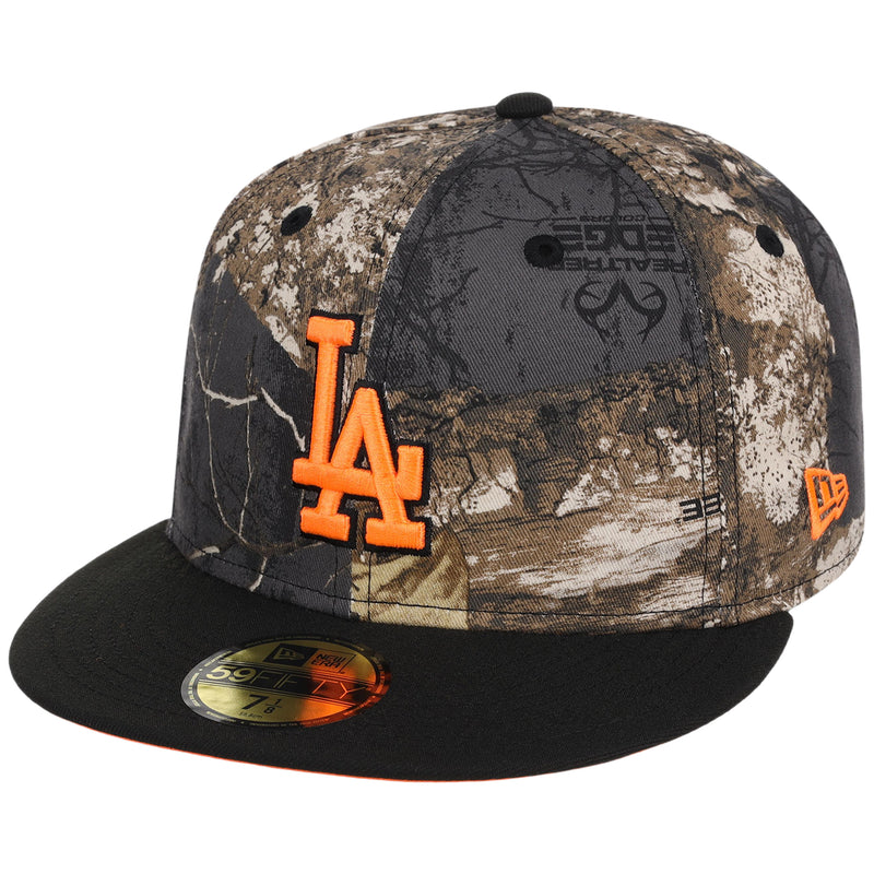 Los Angeles Dodgers MLB Black Realtree 'Flame' New Era 59FIFTY