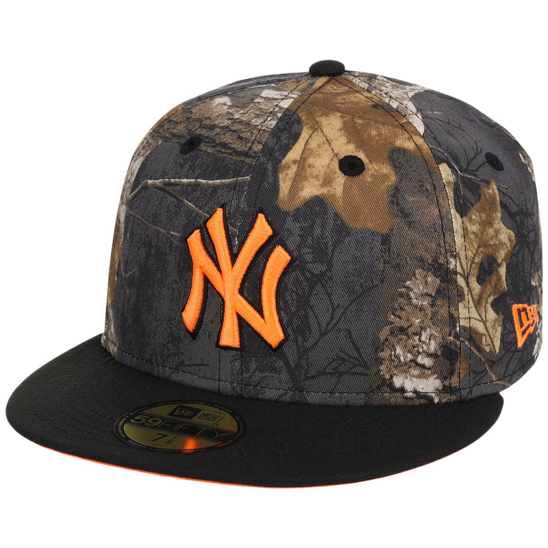 New York Yankees MLB Black Realtree 'Flame' New Era 59FIFTY