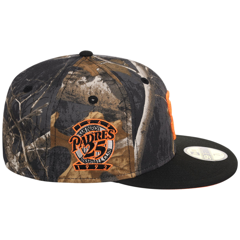 San Diego Padres MLB Black Realtree 'Flame' New Era 59FIFTY