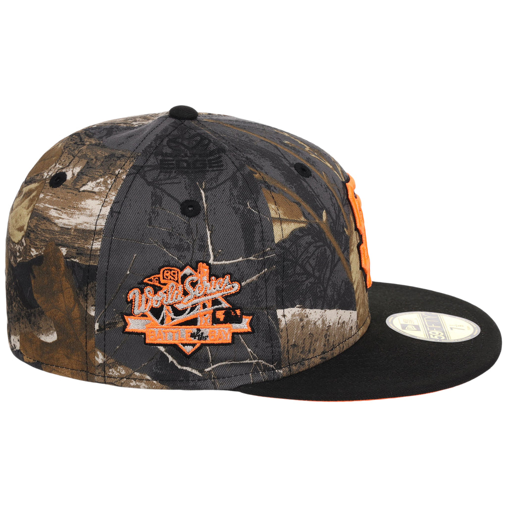 San Francisco Giants MLB Black Realtree 'Flame' New Era 59FIFTY