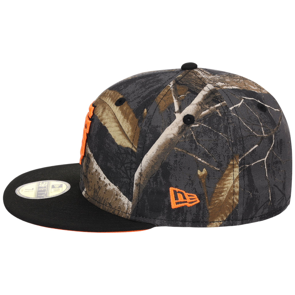 San Francisco Giants MLB Black Realtree 'Flame' New Era 59FIFTY