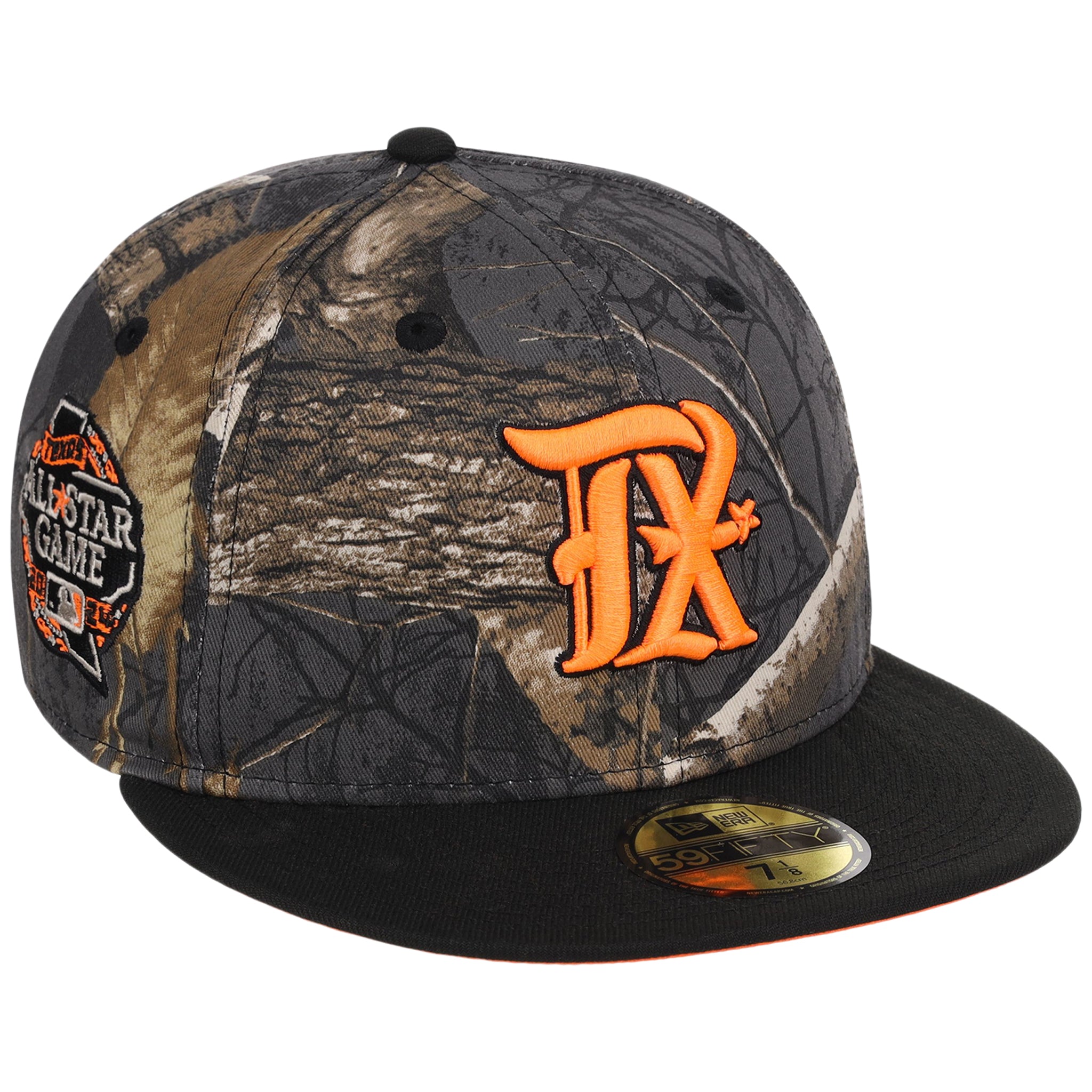 Texas Rangers MLB Black Realtree 'Flame' New Era 59FIFTY