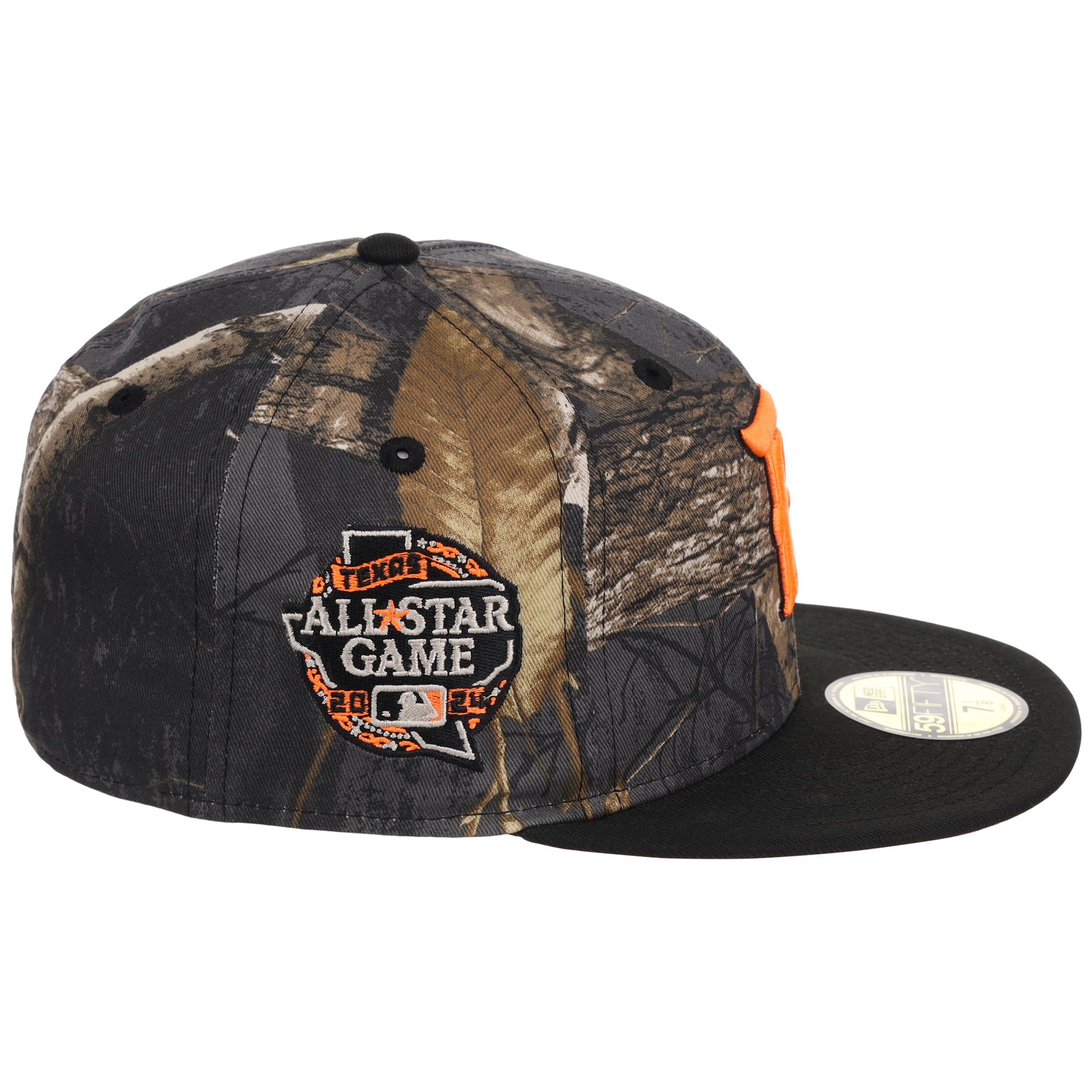 Texas Rangers MLB Black Realtree 'Flame' New Era 59FIFTY
