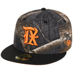 Texas Rangers MLB Black Realtree 'Flame' New Era 59FIFTY