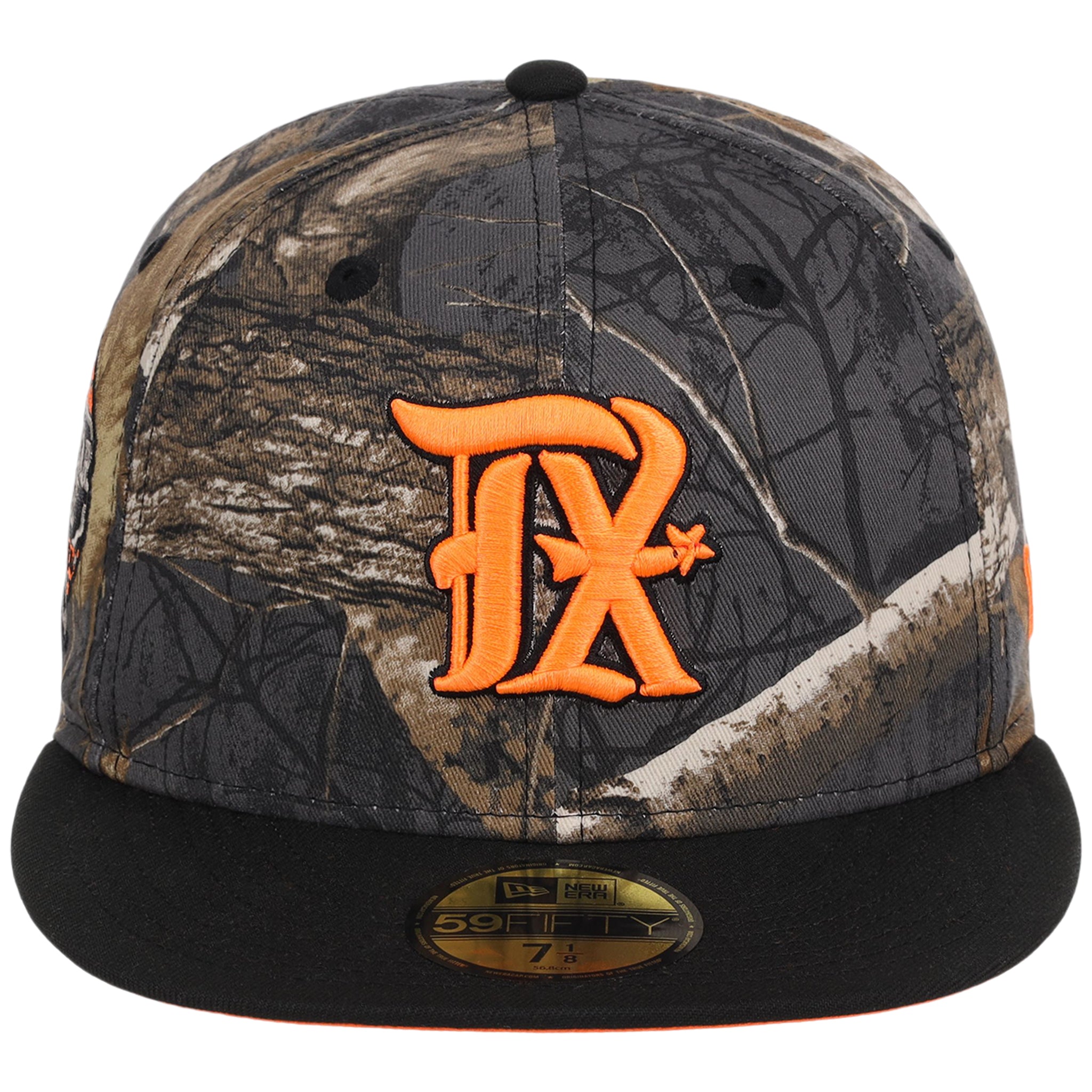 Texas Rangers MLB Black Realtree 'Flame' New Era 59FIFTY