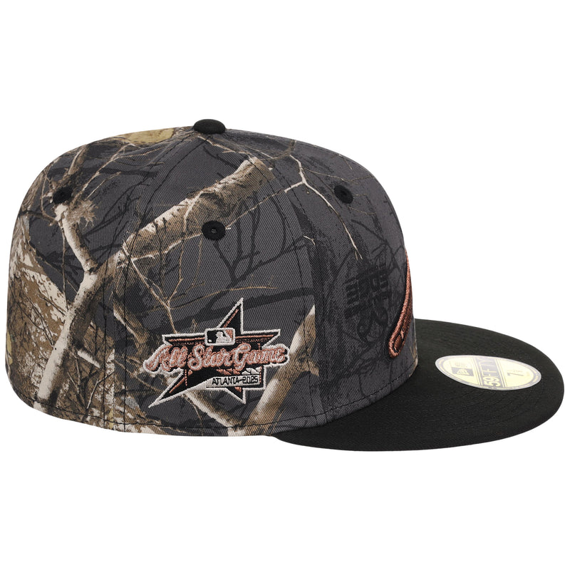 Atlanta Braves MLB Black Realtree 2-TONE Black & Copper New Era 59FIFTY