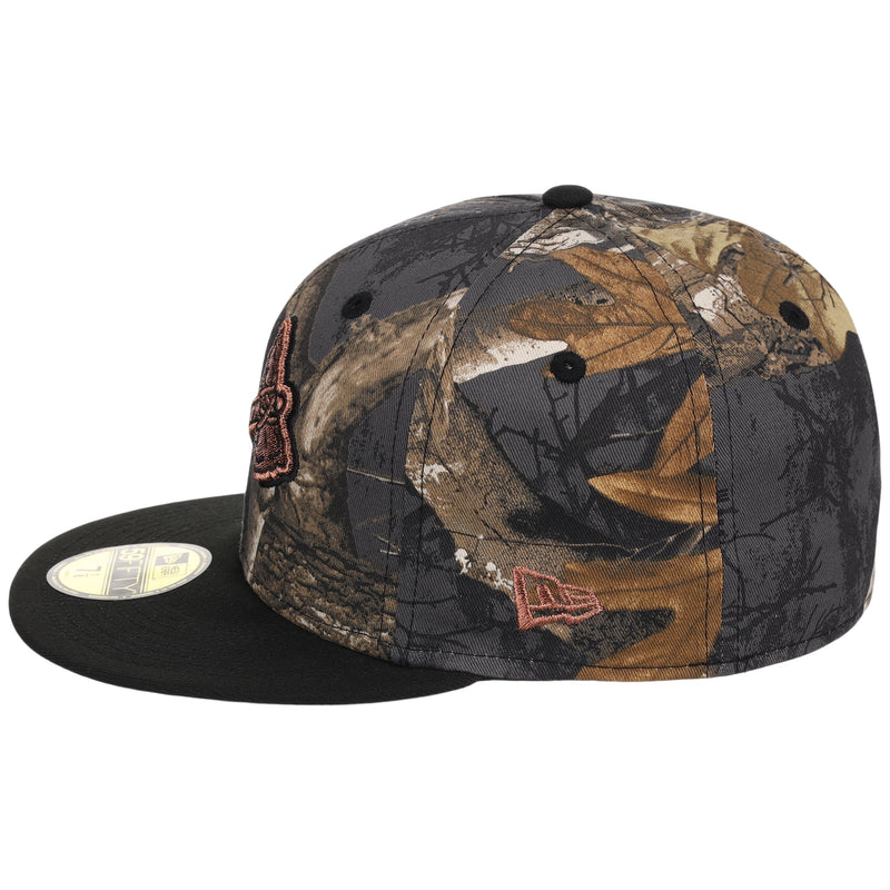 Atlanta Braves MLB Black Realtree 2-TONE Black & Copper New Era 59FIFTY
