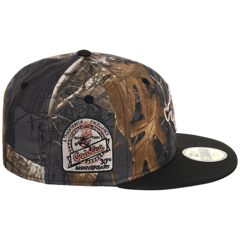 Baltimore Orioles MLB Black Realtree 2-TONE Black & Copper New Era 59FIFTY