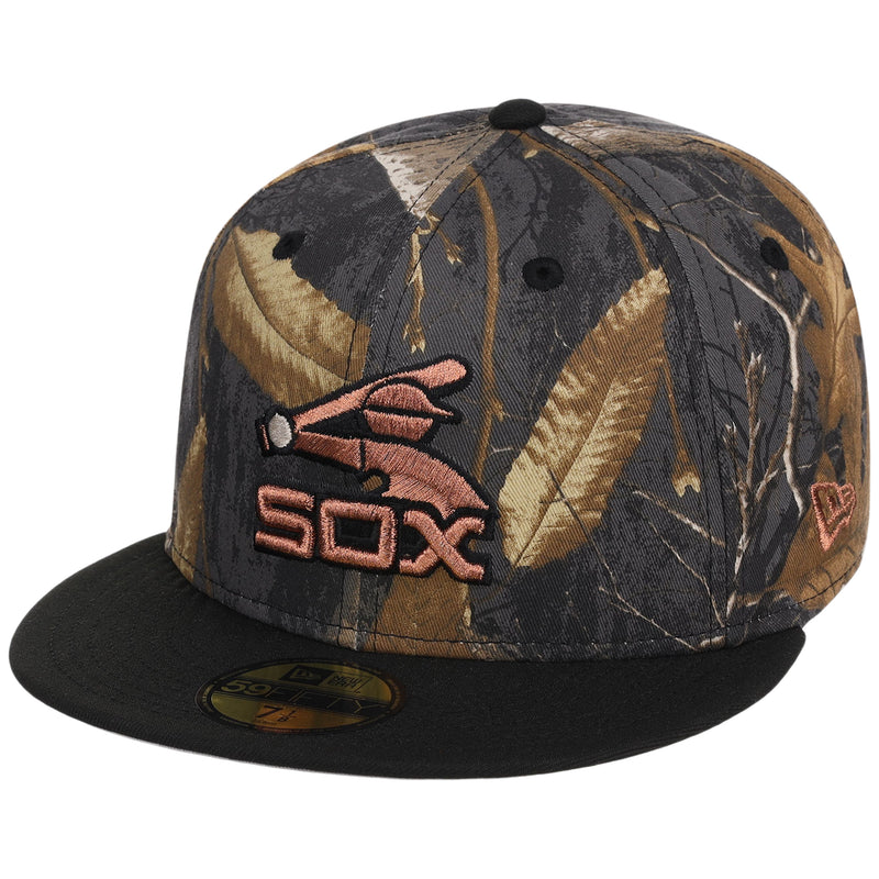 Chicago White Sox MLB Black Realtree 2-TONE Black & Copper New Era 59FIFTY